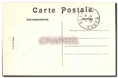 Besançon Historisch — De Poort Rivotte — uitgever L.P.N. Fails, n°83 — Achterkant