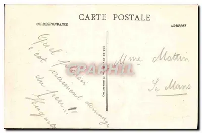 Binic — A Praia e a Ponta — A. W. 3522 — Verso