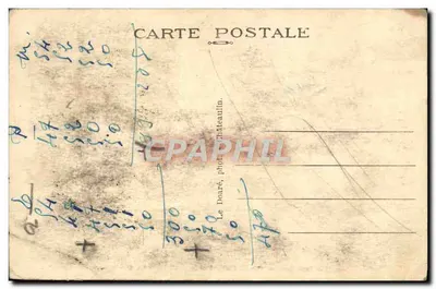 Bretagne — Scène de rue avec musiciens et habitants — Jos, n° 1617 — Verso