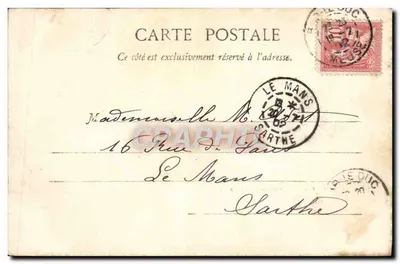 Bar-le-Duc - Rue de la Rochelle — wydawca: Jules Bonneville, Larcher (typ) — Rewers