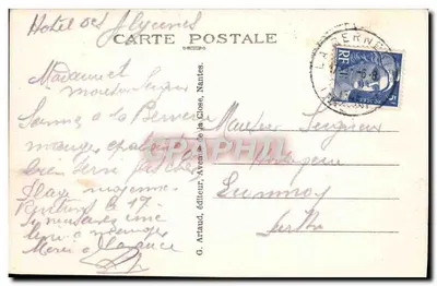 La Bernerie (L.-I.) — Skaliste wybrzeże Patorie — G. Arlaud, wydawca — Rewers