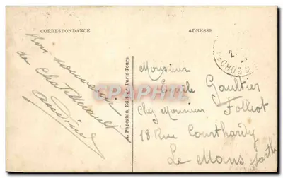 Châtellerault (Vienne) — O Jardim Público — A.P. (editor) — Verso