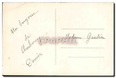 Cherbourg - Calçada de Caligny e a Montanha do Roule — A. B. Ediseus - Cherbourg, n°32 — Verso