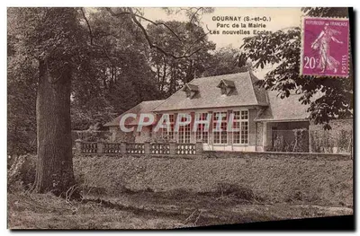 Gournay (S.-et-O.) — Parc de la Mairie, Les nouvelles Ecoles — éditeur non visible