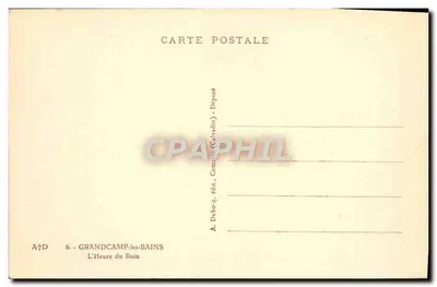 Grandcamp-les-Bains – Godzina kąpieli – A. Duborg, wyd. (Calvados) — Rewers