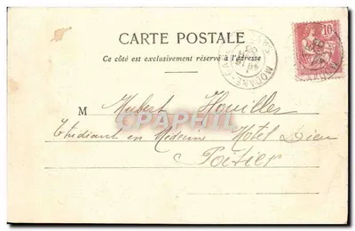 Refúgio Félix-Faure e a Grande-Casse — Modane, França — editor P. Montier, n° 597 — Verso