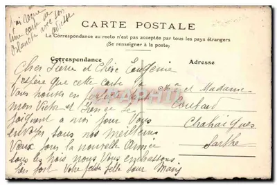 Bukiet fioletów — Szczęśliwej i Dobrzej Rok 1920 — Karta pocztowa — Rewers