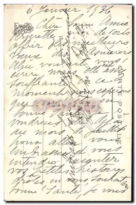 Zamieczony wioska — scena Bożego Narodzenia — wydawca La Hogue, n°4 — Rewers