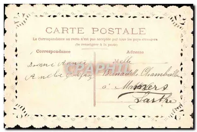 Coroa de flores e pomba — Desejos sinceros — Editor desconhecido, número de série não visível — Verso