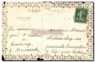Chercheur de coeurs — ange aux roses — éditeur non visible — Rewers