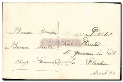 Młody mężczyzna w stroju — trzymający bukiet kwiatów — SAPI Paris 2109 — Rewers