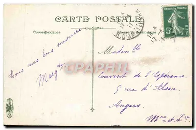 Paris, Carrefour Saint-Augustin — Statue de Jeanne d'Arc par Dubois — Verso