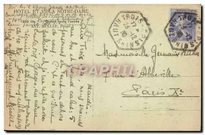 Trois-Epis — Hôtel Notre Dame i Roseraie — wydawca nieznany, nr seryjny 42 — Rewers