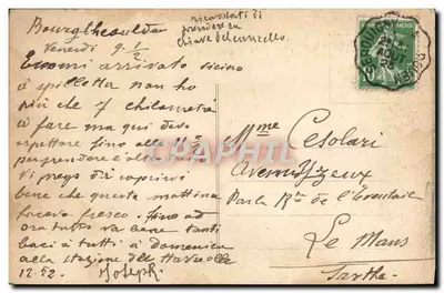 Thipt-Hébert (Eure) — Hotel de l'Oeste — Rua de Bourgtheroulde — Coleção Maillard - E. Mellet, editor, Harfleur — Verso