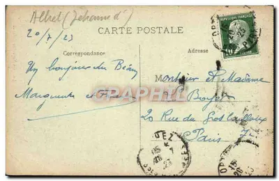 Orthez — Casa de Jeanne d'Albret — Édit. des Nontelles Gaster — Verso