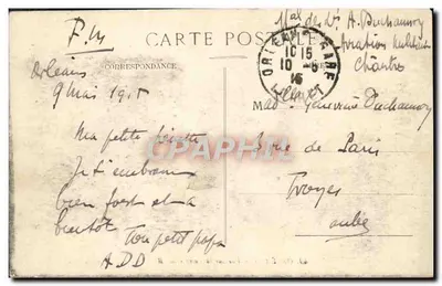 Orléans — Widok na Loirę — M.B. — n°49 — Rewers
