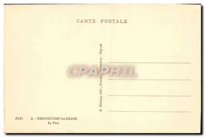 Grandcamp-les-Bains — Le Port — A. Dubourg, edit. (Calvados) — Achterkant