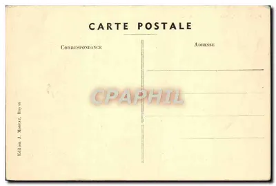 Au Village — scène de village avec deux personnages et un cochon — par René Billaud, n° 30 — Verso