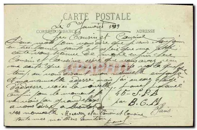 NANCY - Estátua de Thiers — Corbin & Cie, n°58 — Verso