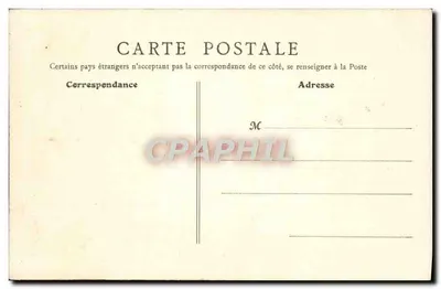 Noyon — Portal de São Eutrópe — Chefe da Catedral — À esquerda, ruínas da capela do Bispo — Verso