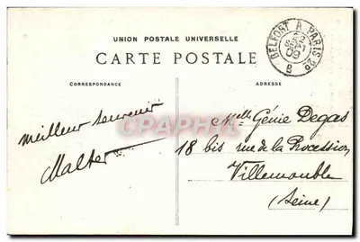 Belfort — Wieża Miotte po 73 dniach oblężenia w 1870-71 — wydawca nieznany, n° 2084 — Rewers