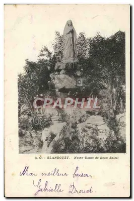 Onze Lieve Vrouwe van Beau Soleil — beeld op rots — C.G. BLANDOUET