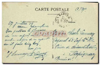 Le Croisic (Loire-Inf.) — O Belvedere do Mont-Esprit — Visé, Nantes, C. 413 — Verso
