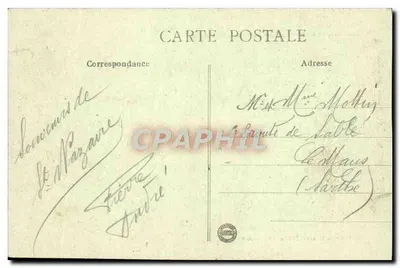 Saint-Nazaire — Praça Marceau e Rua do Palácio — Igreja de Saint-Gohard — Coleção Delavaceau-Joubier — Verso