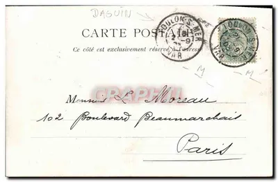 Frans militaire vloot "La Jeanne-d'Arc" torpedobootjager — A. Couturier, fot. uitg. Toulon, nr. 320 — Achterkant