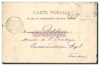 Bateau de guerre — Le cuirassé Iéna en mer — Éditeur A. Bougault, phot. sur nég. n° 18 — Rewers