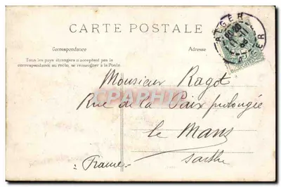 Alger — L'Amirauté et la Défense mobile — Collection Idalé P. S. n°6 — Verso