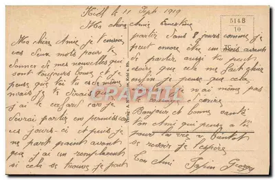 Kehl — Część przy portowym przystanie — Verlag A. Nöthling, nr 514B — Rewers