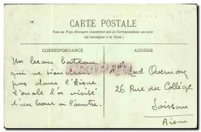Het Kruiser "Détaille" — Uitgave J. B. Cazabonne — n° 510 — Achterkant