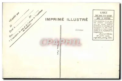 Le Havre — O navio transatlântico "Paris" — G. F., Le Havre — Verso