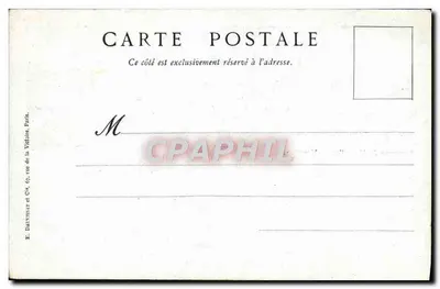 Panorama Marseill — Widok nr 1 — Spółka Messageries Maritimes — Rewers