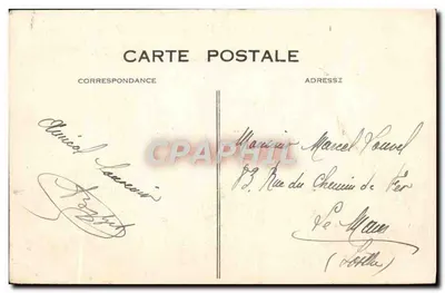Le Havre — Buque 'Ile-de-France' — G. F., Le Havre — Reverso