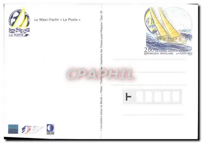 Maxi-Yacht « La Poste » — wycieczka wokół świata — wydanie La Poste 1993 — Rewers