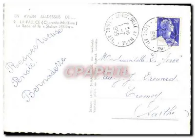 La Rade et le « Station Météo » — vue aérienne — Édition LAFIL, n°9 — Verso