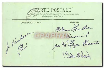El "Jurien de la Gravière" — Crucero de primera clase — A. Bougault — Reverso