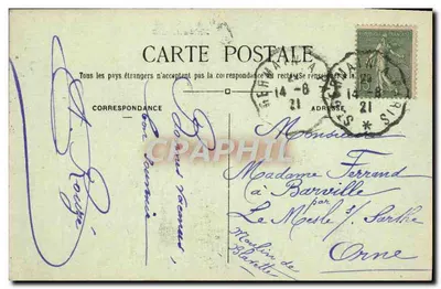 Chatou (S.-et-O.) — Pomnik Maurice Berteaux — Wyd. Fesland-Tatic-Vins-Liq. — Rewers