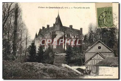 Castelo de Courtalain (E.-et-L.) — Vista tirada dos campos — H. Lecomte - Courtalain