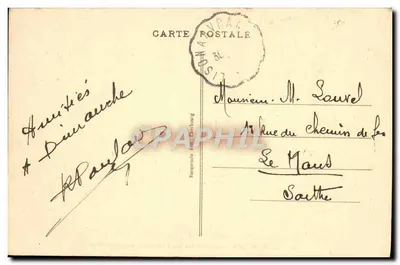 Cherbourg — A Nova Estação Marítima diante da Praia — editor desconhecido, n° 54 — Verso
