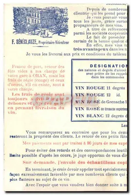 Oran — Wielka Modlitwa — SCÈNES ET TYPES — Rewers