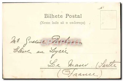 Estação da Luz S.P.R. — São Paulo — Verlag Guilh. Gaensly, n°4 — Rückseite