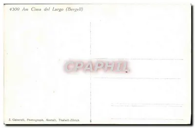 Wspinaczka na Cima del Largo — Bergell — J. Gaberell, Thalwil-Zürich — Rewers