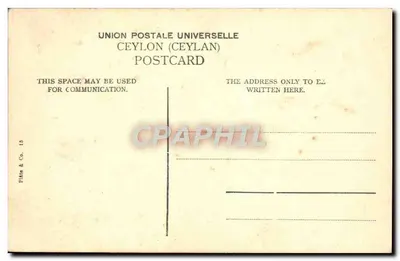 Świątynia Świętego Zęba — Kandy-Ceylon — Photo & Co. 15 — Rewers
