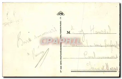 Le Tréport — Molo w burzowe warunki — Stara pocztówka nr 104, wydawca CAP — Rewers