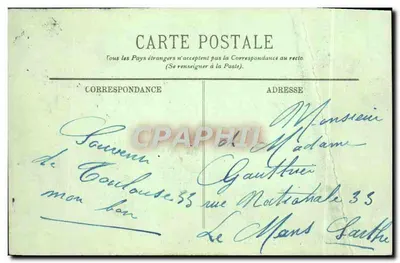 Toulouse — Het Markt van de Carmelieten en de Dalbade — LL. n°109 — Achterkant