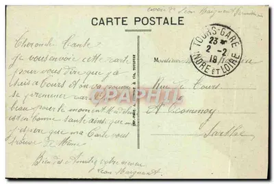 Tours (Loire-et-Loire) — Sąd i Nowy Urząd Miasta — A.P. — Rewers