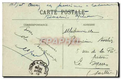 Bordeaux — Wieża Pey-Berland — Fototypia Marcel Dinhoy — Rewers